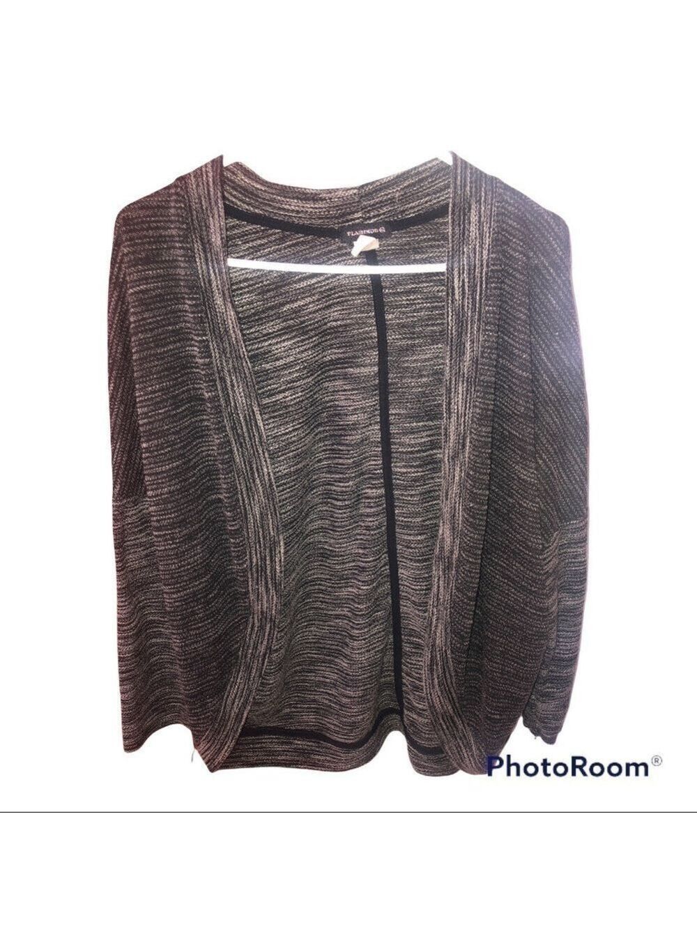 Flash Mob Brand Chunky Textured Cardigan Sweater